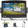 Rimoody Telecamera Retrovisore Solare Wireless 720P con Monitor Touchscreen IPS da 7 Pollici, 10000 mAh Magnetica IP69, Visione Notturna a Infrarossi, Angolo 120°, per Auto/Furgone/Camper