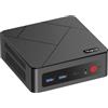 MAGICNUC AS1 Plus Home-Offfice-Mini PC, AMD Ryzen 5 3501U(Migliore di 4300U/N150, fino a 3.7GHz), RAM 8GB DDR4, 256GB M.2 2280 SSD, Triplo display 4K, Doppia LAN, Wi-Fi 5/BT 5.0, Mini Desktop PC