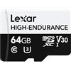 Lexar 64GB - Scheda Lexar® UHS-I microSDHC/microSDXC™ ad alta resistenza
