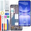 HLYGZX Display OLED per Samsung Galaxy S22 5G originale S901B S901B/DS S901U S901U1 S901W Kit di riparazione display LCD di ricambio (nero con cornice, con impronte digitali)