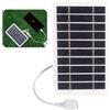 Zerabidpro Pannello solare con connettore USB 5 W, 5 V, Caricabatterie Solare Impermeabile IP65 per Ricarica di Cellulari, Power Bank, per Campeggio, Escursionismo e Altre Attività All'aperto