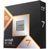 AMD CPU Ryzen 7 9800X3D, senza raffreddamento AM5, 4,7 GHz, 8 Core/16 Thread, 104 MB, 120W, rivenditore autorizzato, 100-100001084WOF/EW-1Y