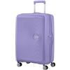 American Tourister Trolley medio espandibile realizzato in polipropilene, leggero e resistente con chiusura fissa con combinazione a 3 cifre con funzione TSA. Dispone di 4 ruote pivotanti, maniglia su