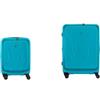 WENGER Sykon Set di 2 Valigie, Bagaglio a Mano S + Valigia da Viaggio L, Rigido, 35 (45) l + 103 (120) l, Scomparto per Laptop e Tablet