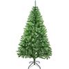 SOLAGUA NAVIDAD Albero di Natale artificiale Foglia di orpello Abete 120-210cm Alberi C/Supporto in metallo (Verde Brillante, 150cm 293Tips)