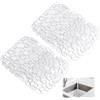 Jinsion 2 Pezzi Tappetino Lavello Cucina, 30x40 cm Tappetino Protettivo per Lavello da Cucina, Tappetini Lavandino in PVC, Proteggi Lavandino Cucina per Posate, Cristalleria, Verdure (Trasparente)
