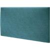 mollis homelike interiors Piatto imbottito Rettangolare 60 x 30 cm, Schiuma, Turchese
