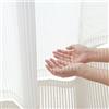 PONY DANCE Tende in Voile Bianche Semitrasparenti con Anelli Tende Moderne con Motivo a Rigato Decorazione per Camera da Letto, Sala e Soggiorno 2 Pezzi L 140 x A 220 cm
