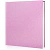 Minlna Album fotografico Scrapbook con pellicola protettiva Salva immagini in modo permanente, libro di memoria, ha 40 pagine, 11 × 11 per 120 foto, la migliore scelta regalo. (Rosa)