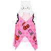 Hello Kitty Friends | Kuromi | Telo Mare Bambina con Cappuccio 70x140 cm | Asciugamano Microfibra Poncho Bagno Piscina 2-7 Anni | Asciugatura rapida [18212 Rosa Hello Kitty]