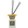 AMORI - Profumo per ambienti alla zagara di Sicilia, Fragranza naturale e delicata, collare corona pavone in ceramica realizzato a mano dai mastri ceramisti di Caltagirone, 100 ml