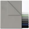 Dreamzie Lenzuolo Singolo Sopra Grigio 170x260 - Microfibra Spazzolata Morbida per letto 80x190/90x190 - Certificato Oeko-Tex