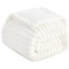RUIKASI Plaid Coperta Pile Matrimoniale - 150x200 cm Coperta Termica Invernale Sherpa Morbida per Divano e Letto Matrimoniale, Bianco