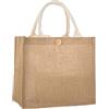 Eleeonora Borse Juta da Rivestire,Borsa di Iuta Riutilizzabile,Borsa della Spesa in Juta,Borsa della Spesa in Iuta,Impermeabile,Portatile,Pieghevole,per Picnic,Viaggi,Spiaggia E Tutti I Giorni