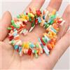 Generic Perline sciolte di Corallo Naturale in Pietra 6x12mm di Forma Irregolare per la creazione di Gioielli Fai da Te - Miscelazione dei Colori - 6x12mm