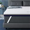 BedStory Coprimaterasso 90 x 190 cm, spessore 10 cm, memory foam, gel infuso, ergonomico, ventilato ad alta densità, rivestimento ipoallergenico lavabile