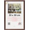 3-B COMO RUSTIKAL - Cornice portafoto in legno, colore marrone scuro/oro, 20 x 30 cm, con vetro acrilico