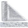 Anstore Runner da Tavola Argento Non Tessuto, 23cmx30m Tovaglia Riutilizzabile con 150 Cuori Decorativi, Eleganti Decorazioni da Tavola Natalizio per Matrimoni, Compleanni e Occasioni Speciali