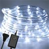 Ansobea Tubo luminoso a LED da 40 m, per esterni, 960 LED, con timer e 8 modalità, tubo luminoso impermeabile, per esterni, feste, matrimoni, Natale, luce decorativa (bianco freddo)
