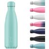 Chilly's Original Borraccia - Borraccia in Acciaio Inossidabile con Isolamento Sottovuoto, Riutilizzabile, per Bevande Calde e Fredde - A Prova di Perdite, Senza Condensa - Pastel - All Green, 260ml