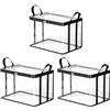 Generic Sacchetti portaoggetti in PVC trasparente con cerniera, contenitore antipolvere per libri, supporto portatile con manici, organizer per librerie per casa, armadi, libri, custodie per film, dischi di