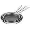 ZWILLING Peak - Set di 3 padelle antiaderenti (20, 24, 28 cm), in acciaio inossidabile, rivestimento antiaderente a nido d'ape, Particolarmente resistente ai graffi, Adatto a tutti i tipi di piano