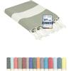 Flora Furora furora HOLIDAY Telo Mare Grande, cotone 100x200 cm | Telo Spiaggia antisabbia | Asciugamano Mare Fouta, frange e angoli - Pareo Donna Uomo Ragazzi | Pic Nic Beach Towel Coperta, lungo leggero