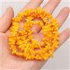 Generic Perline sciolte di Corallo Naturale di Pietra 6x12mm di Forma Irregolare per la creazione di Gioielli Fai da te-giallo-6x12mm