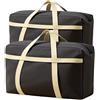 Astralong 2 Pezzi 150L Grande Borsa Portaoggetti, Grande Borse Trasloco per Vestiti con Cerniere, Borse di Stoccaggio Trasloco, Manici Rinforzati, Sacchetti Impermeabili per Traslochi, Coperte