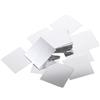LIQWEI 50 piccoli specchi, 5 x 5 cm, quadrati, adesivi a specchio, mini per fai da te, a mosaico, per fai da te, decorazione da parete, bagno, artigianato