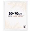 Dutch Frame Factory - Cornice 60x70 cm - Bianco Opaco - Cornice per foto in MDF con vetro plastico Antiriflesso - Cornice portafoto 60x70 cm - Praag