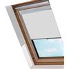 Lospitch - Tenda a rullo per lucernario, avvolgibile, oscurante, protezione termica dal calore, S06, 97,3 x 94 cm, colore grigio