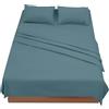 FARFALLAROSSA Lenzuola Matrimoniali 180x190/200 cm - Completo Letto 4 Pezzi in Microfibra Traspirante - Set con Angoli, Telo Sopra e 2 Federe 50x80 - Verde