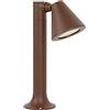QAZQA ciara - Palo da giardino Moderno - 1 luce - L 10 cm - Ruggine - Moderno - Illuminazione esterna