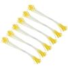 PATIKIL 10mm Doppie Teste Stame di Fiore 150pz Stame di Fiori Artificiali Pistillo Stame Floreale Perlato Opaco per Decorazioni Natalizie Fai da Te Carte Auguri Matrimonio Giallo