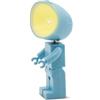 Dudùu Puppy Bob - Lampada LED Tascabile a Forma di Omino, Luce Notturna e da Lettura, Senza Fili, Regalo e Bomboniera, Decorazione Cameretta, Scrivania e Feste a Tema (Celeste)