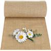 DenFatory Tovaglia in juta 10 m, tela di iuta naturale 30 cm, rotolo di tovaglia in juta, decorazione da tavolo, tagliabile a piacere, adatta per feste, matrimoni, decorazioni di compleanno
