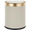 KITCHEN MOVE Pattumiera Push in plastica 8L GLINT bianco e oro
