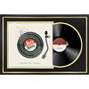 FramePro Cornice per dischi in vinile con 2 tappetini bifacciali (nero su oro), cornici per album per jukebox per copertine LP 30,5 x 30,5 cm, montaggio a parete, decorazione per la casa, cornice nera