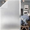 PSHZHIM Pellicola per Finestre 150 x 500 cm Senza Colla Statica e con Controllo Privacy Termico Pellicola Smerigliata per Finestre Vetri per Ufficio, Sala di Riunione, Cafe, Opaco puro