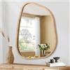 HLFMVWE Specchio Irregolare da Parete, Specchio da Toeletta Decorativo Asimmetrico dalla Forma Unica per Soggiorno, Bagno, Camera da Letto, Decorazione da Parete per Ingresso 35 x 25 CM