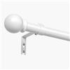 PeSenp Pali per Tende 87-240cm, Asta Bianca per Tende con Occhielli, Asta da 16mm con Finiali Tondi, Pali per Tende Regolabili in Metallo Multi-Pezzi Include Staffe e Set di Accessori