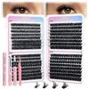 INPING Ciglia Finte Ciuffetti, 60D-100D-120D-150D D Curl Volume, 528PCS