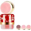 Generico Set di 3 Blush Lazy (Facili e Veloci), Blush Liquido-Crema, Impermeabile e a Lunga Tenuta, Trucco Multiuso per Principianti e Viaggi, Finish Naturale Luminoso per Tutti gli Incarnati (Rosa Pesca)