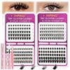 INPING Ciglia Finte Ciuffetti, 4 MIX Extension Ciglia,Volume e Wispy Lashes | 230PCS, C-Curl Ciuffetti Ciglia Finte kit, Bond e Seal Ciglia, Pinzette per Extension Ciglia, Principianti DIY a Casa, 8-16mm