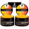 BYROKKO SHINEBROWN BYROKKO Shine Brown Crema Abbronzante (2x 210 ml), Acceleratore Abbronzatura Naturale, Abbronzante Corpo con Ingredienti Selezionati, Olio Abbronzante per Sole e Lettini Solari
