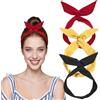 Fgdui 3 fasce per capelli da donna, regolabili, in tinta unita, flessibili, accessori per capelli per donne e ragazze