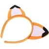 Veemoon fascia per orecchie di volpe orecchie di volpe arancioni fasce animali per le donne fasce per animali per adulti cerchio per di animali stoffa Orange