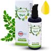 Moringa Maya Garden Olio per la cura della pelle pressata a freddo, di alta qualità, prodotto dai semi di Moringa Oleifera. Dermatest Certificato per la cura della pelle, cura del viso, dei capelli,