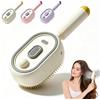 Drbrrly Electric Spray Air Cushion Comb for Women, Self Cleaning Hair Brush with Water Spray and Massage Cushions for Detangling (Beige)